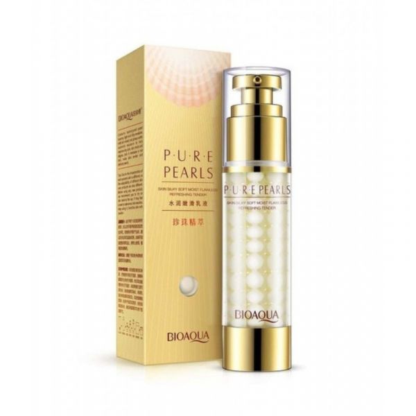 Facial emulsion with pearl powder Bioaqua Pure Pearls